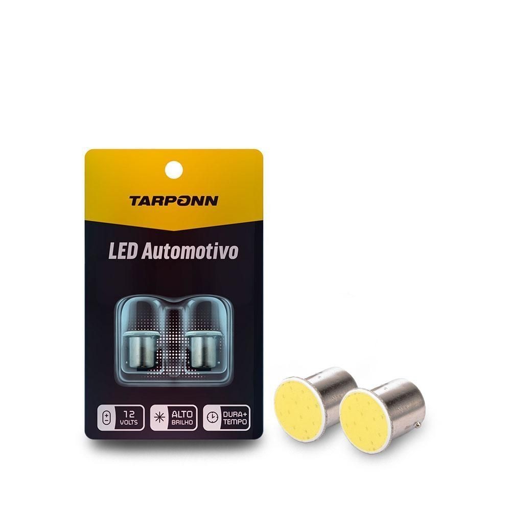 Par Lâmpada Led Ba15s 1 Polo 5 Leds Cob 12v 6000k Tarponn em Oferta na Shopee
