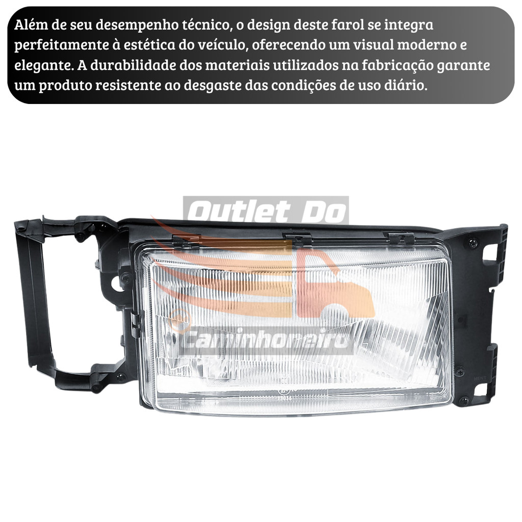 Farol Principal Scania Série 4 Lado direito — foto 3