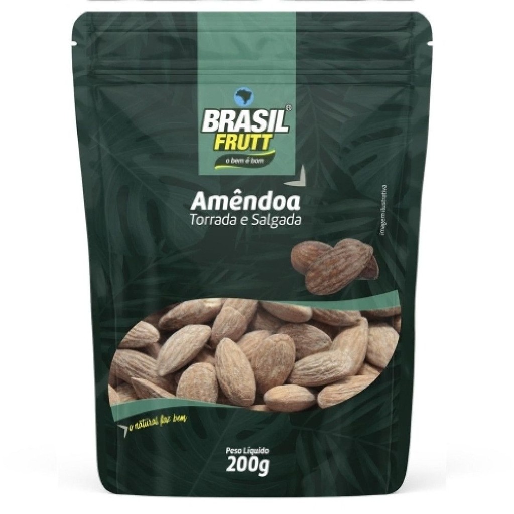 Amêndoa Torrada Com Sal Brasil Frutt 200g