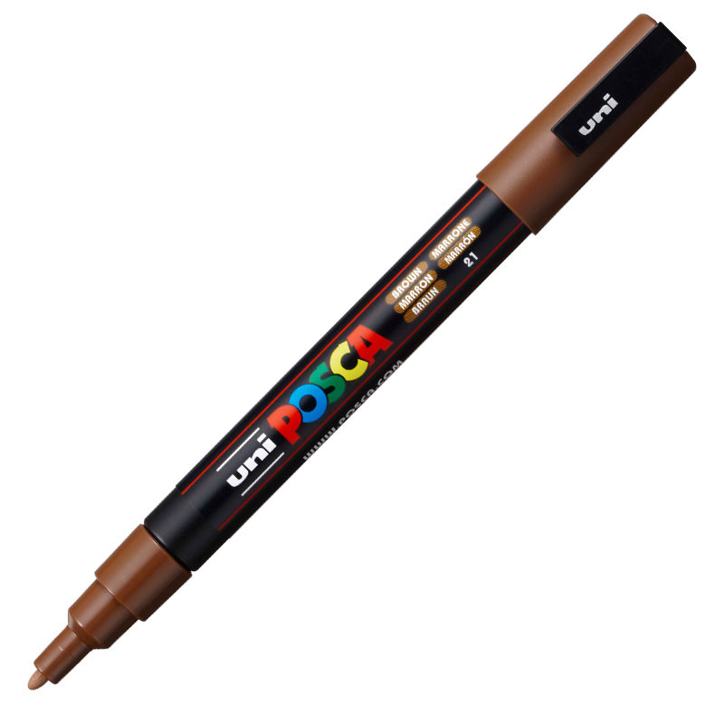 Caneta Posca PC-3M Marrom Uni-Ball em Oferta na Shopee