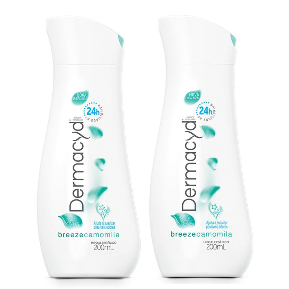 Kit 2 Sabonete Líquido Íntimo Dermacyd Breeze 200ml - Health
