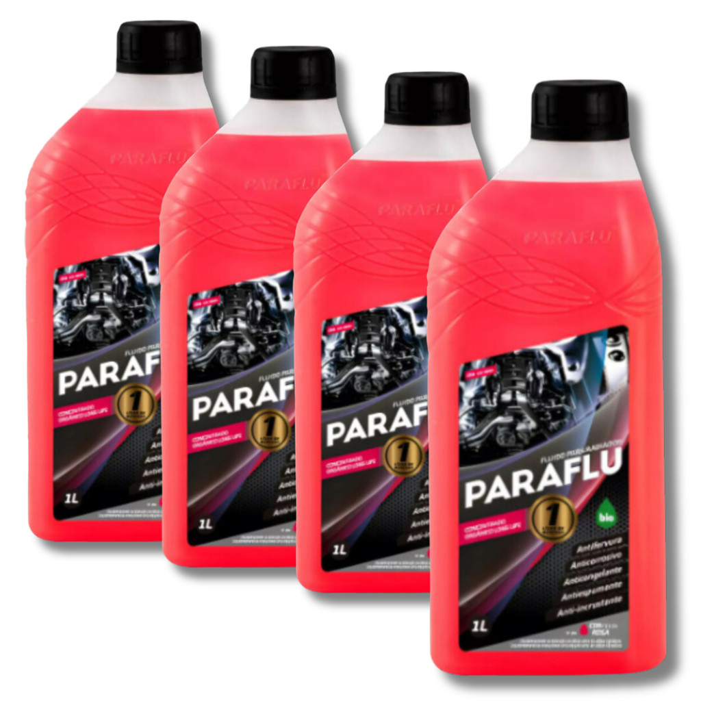 KIT 4 LITROS DE PARAFLU CONCENTRADO ROSA