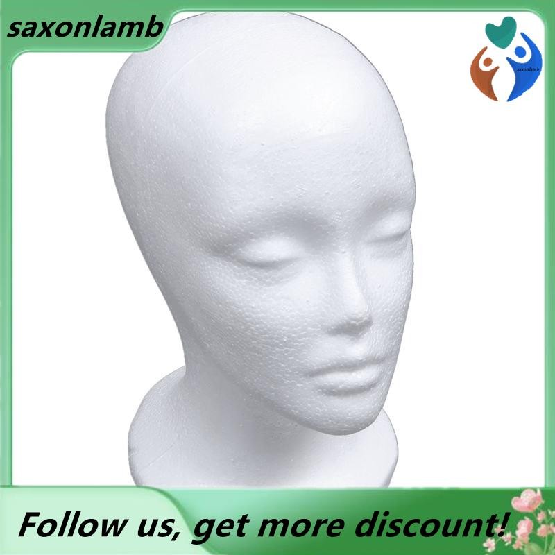 Cabeça De Manequim De Espuma Feminina Modelo Chapéu Peruca Expositor Rack Branco em Oferta na Shopee