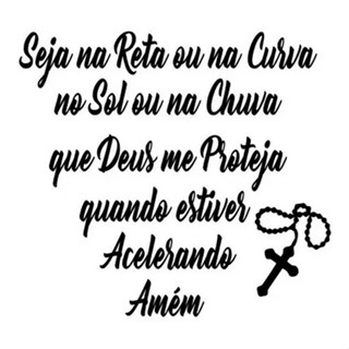 Adesivo Tanque De Moto Texto Frase Deus Me Proteja 20x15cm em Oferta na Shopee