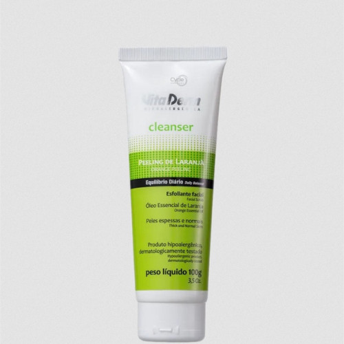 Esfoliante Peeling Laranja Vita Derm 100g Cleanser em Oferta na Shopee