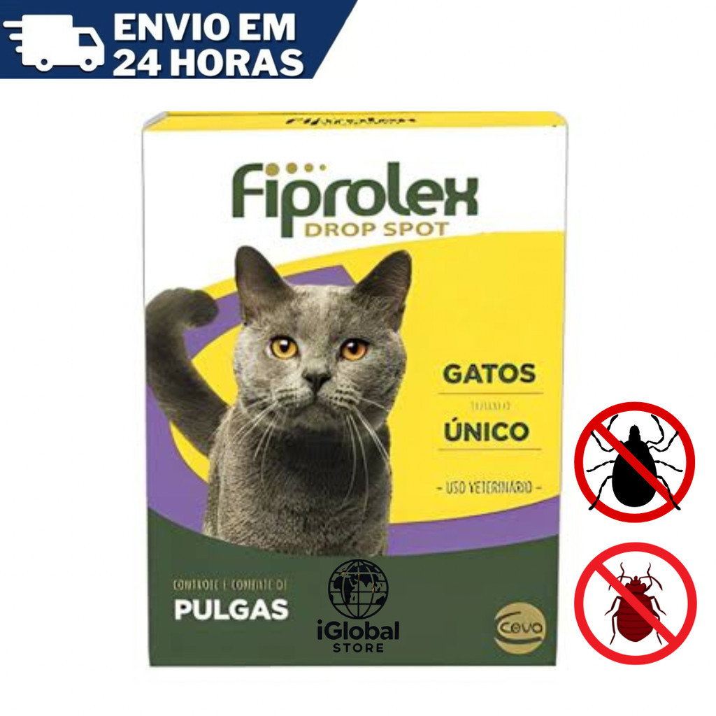 3 Pipetas Fiprolex Gatos Anti pulgas Carrapatos Ceva Leve 3 Pague 2 doses - Original em Oferta na Shopee