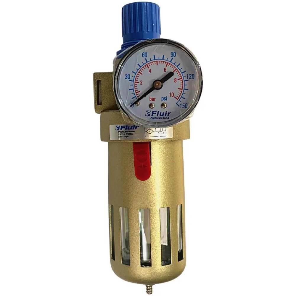 Filtro de Ar com Regulador 1/2 POL BEFR4000N FLUIR em Oferta na Shopee