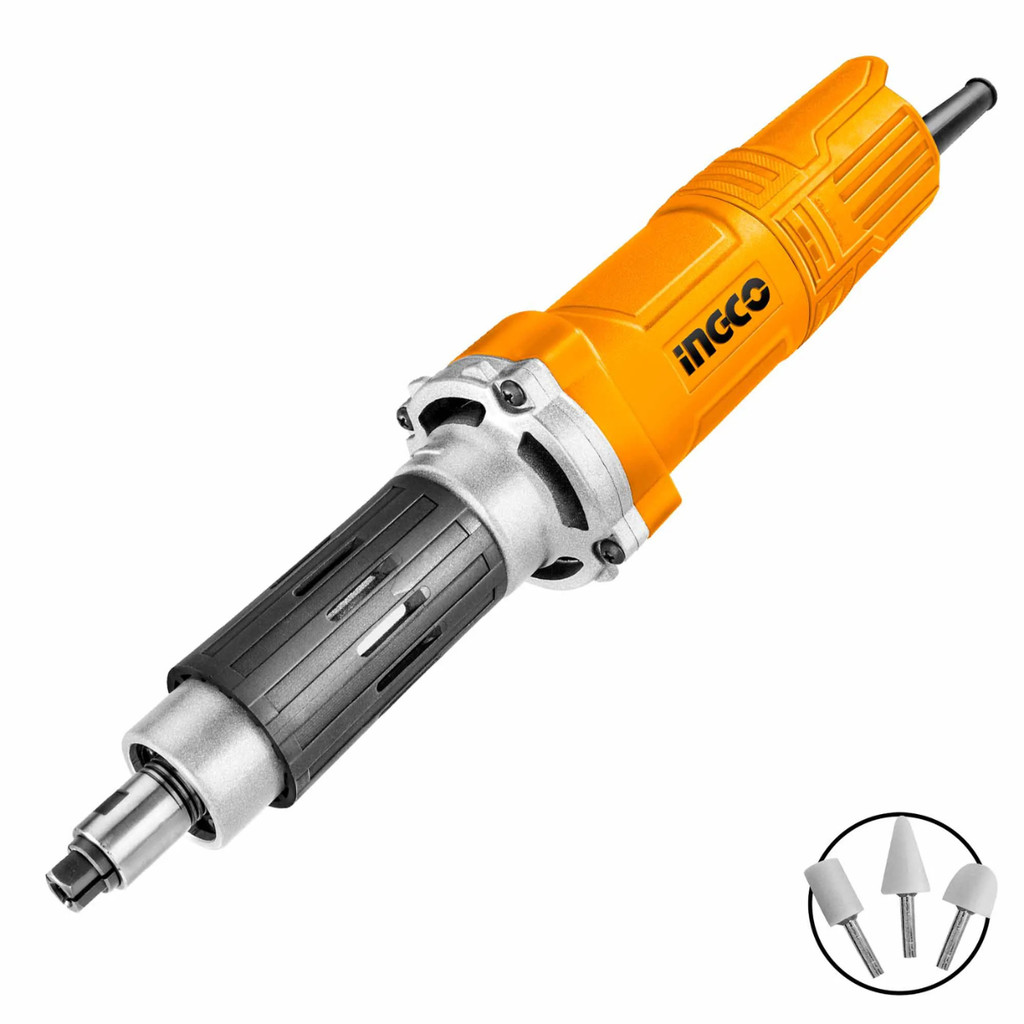 RETIFICADEIRA RETA 550W 220V PINCAS 6.0 MM e 1/4Pol - INGCO