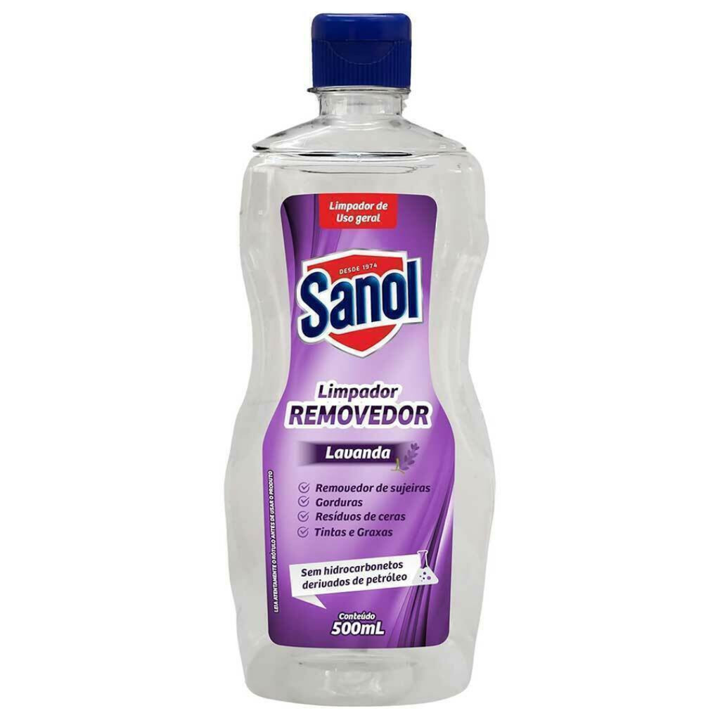 Limpador Removedor Lavanda Sanol 500 ml em Oferta na Shopee