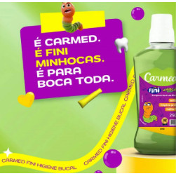 Enxaguante Bucal Carmed Fini Minhocas 250ml