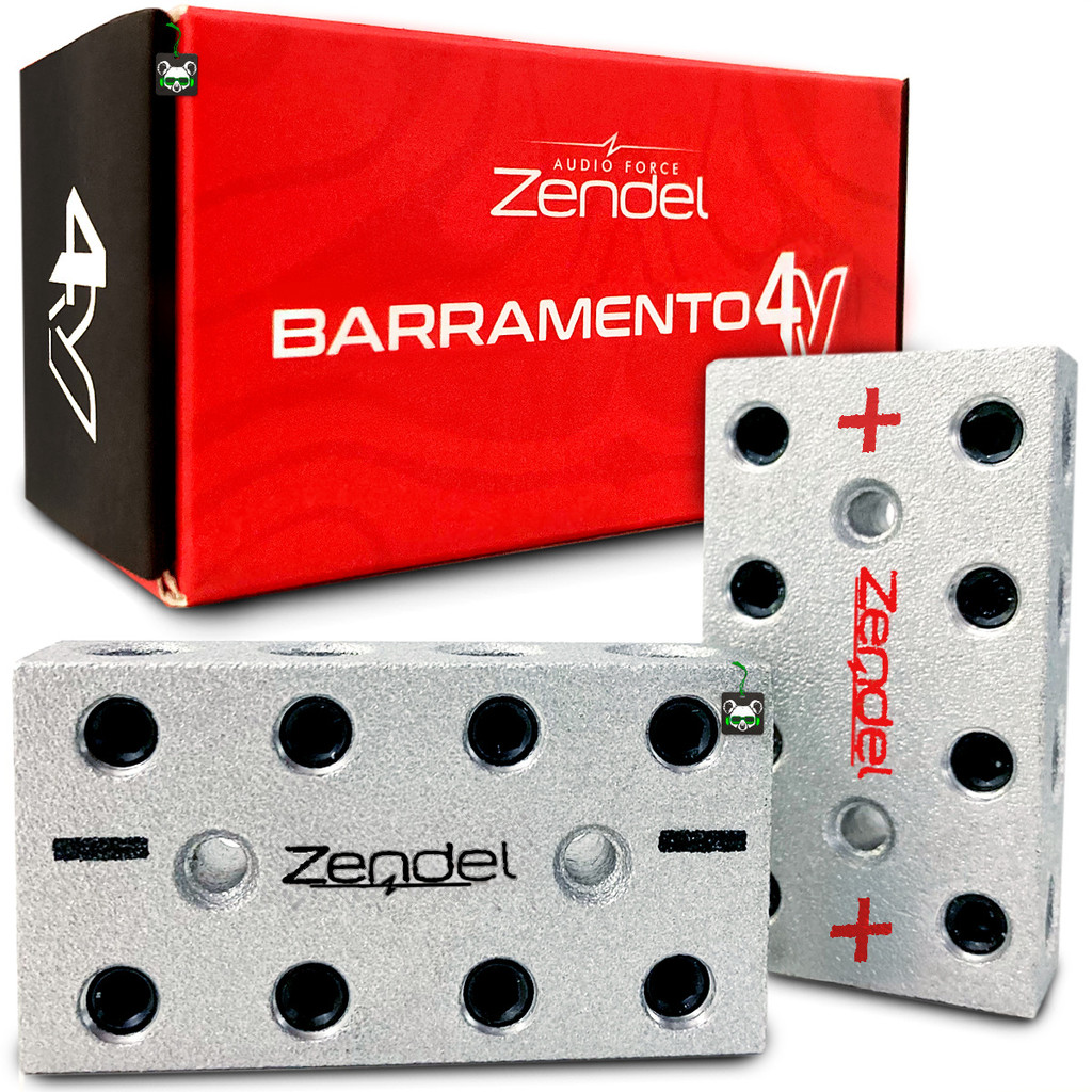 Par Bloco Distribuidor 4x4 Barramento 4 Vias Som Energia Automotivo Zendel em Oferta na Shopee