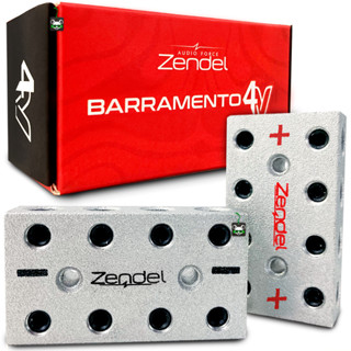 Par Bloco Distribuidor 4x4 Barramento 4 Vias Som Energia Automotivo Zendel em Oferta na Shopee
