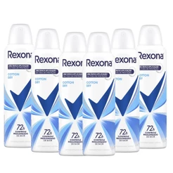 Kit 6 und Desod Aero Rexona Feminino Cotton Dry 150ml