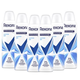 Kit 6 und Desod Aero Rexona Feminino Cotton Dry 150ml em Oferta na Shopee