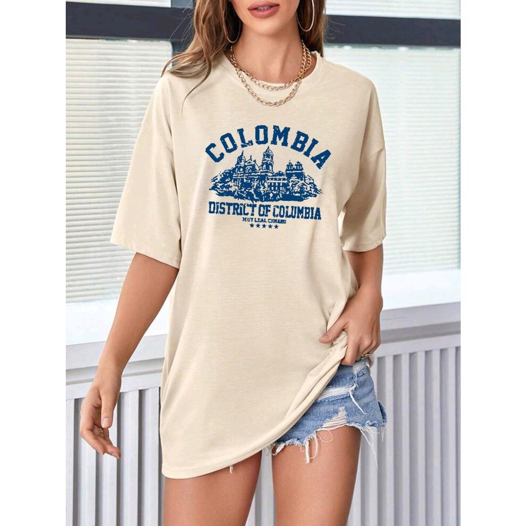Camiseta Oversized T-shirt Streewear Colombia Camisa Oversize Estilo de Rua Grande Estampada