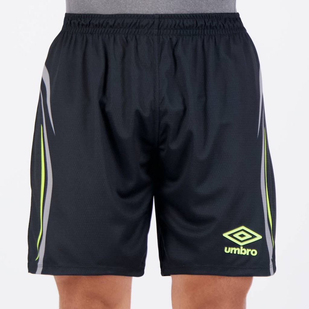 Calção Umbro Rush Preto e Cinza - Sports & Outdoors
