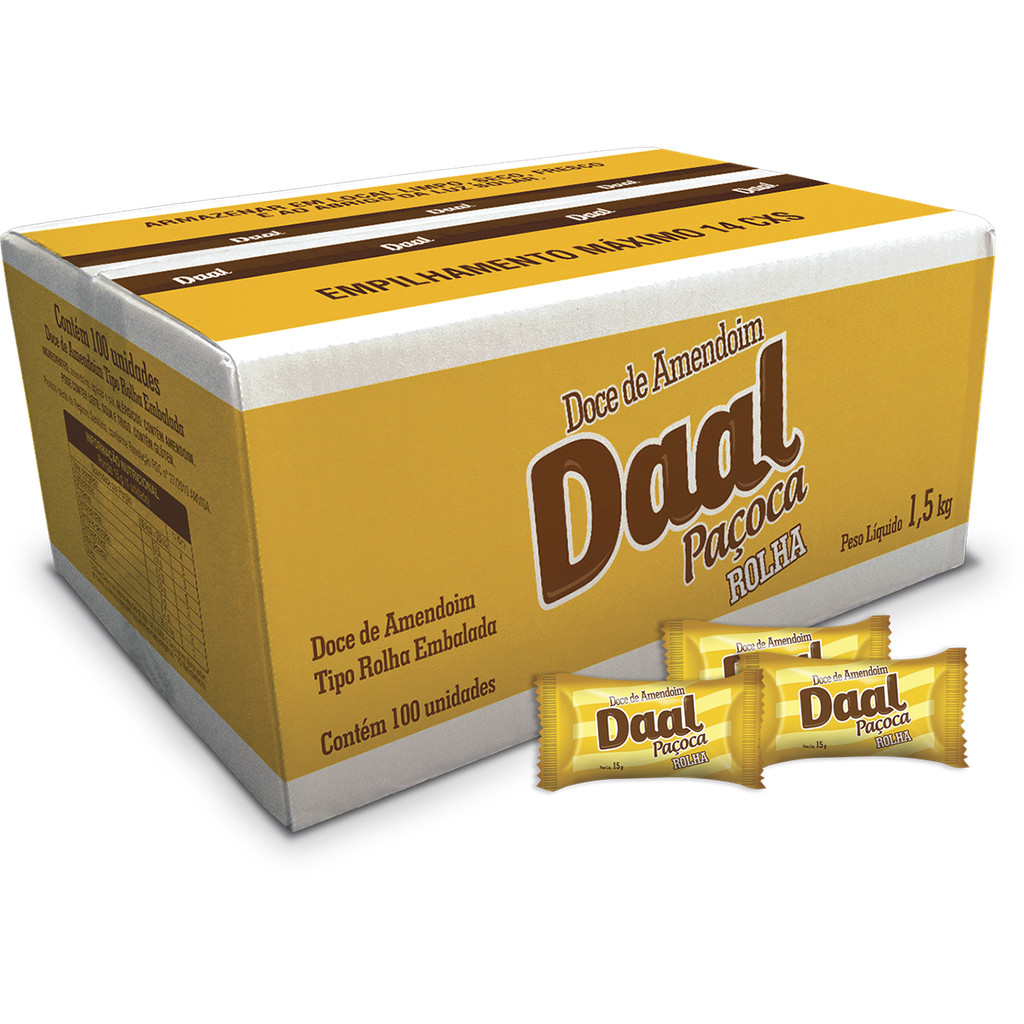 Kit 100 und Paçoca Daal 15g em Oferta na Shopee