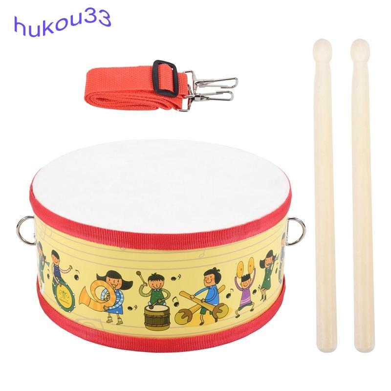 Tambor De Madeira Para Crianças , Instrumento Musical Educacional Precoce De Batida , Brinquedos De Mão