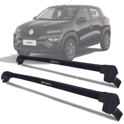 Rack Teto Aluminio Prime Renault Kwid 17 a 25 PTO PR162