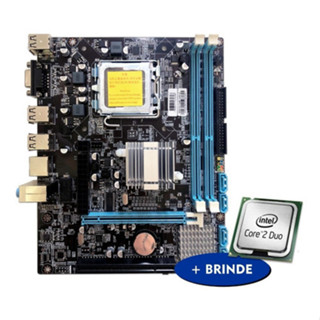 PLACA MÃE G41 775 + PROCESSADOR CORE2DUO em Oferta na Shopee