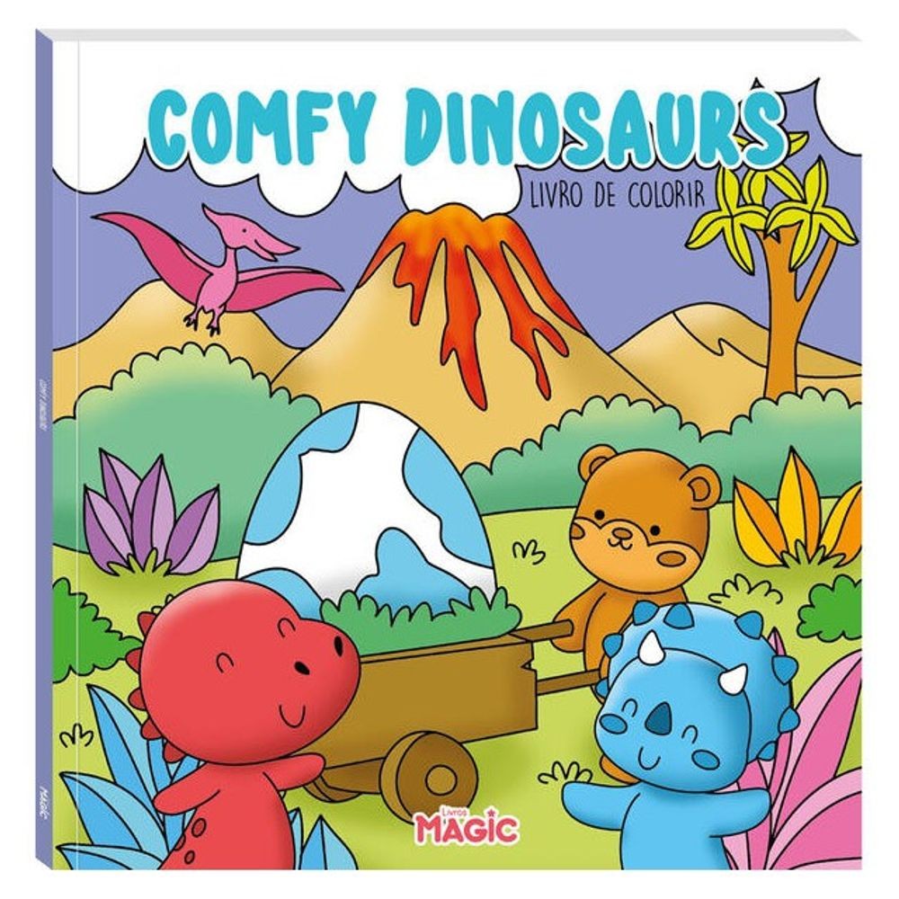 Livro Comfy e Cute Books Cute Buddies - Livro para Colorir e Relaxar