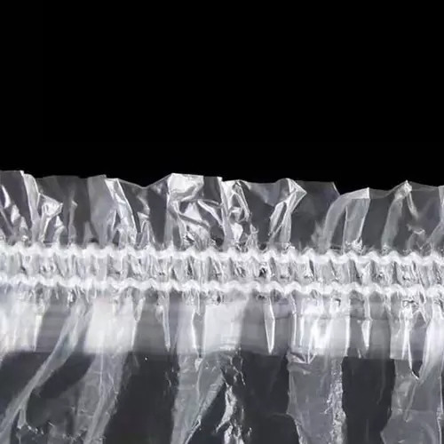 100UN Touca Plástica Descartável Pequena Para Banho com Higipratic — imagem 2 de 2