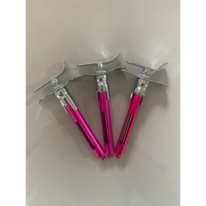 Carpule com Refluxo Cor Rosa Pink - Kit com 3