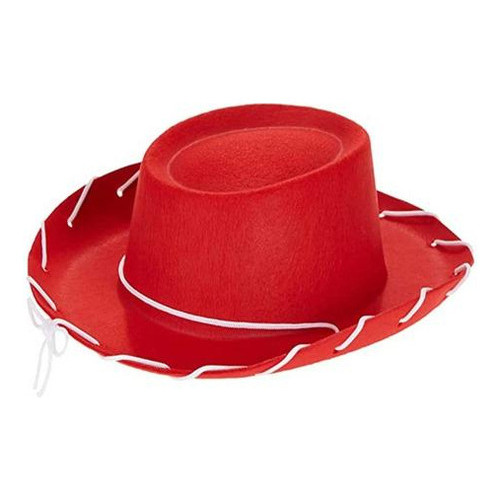 Chapéu Cowboy Vermelho Vaqueiro Jessie Toy Story Rodeio Country Festa Cosplay Fantasia Carnaval