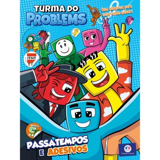 Livro Adesivos Turma do Problems - Passatempos e adesivos em Oferta na Shopee