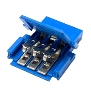 KIT COM 02 PEÇAS - CONECTOR CLINCHER 03VIAS 65801-003 AMPHENOL FCI_BERG
