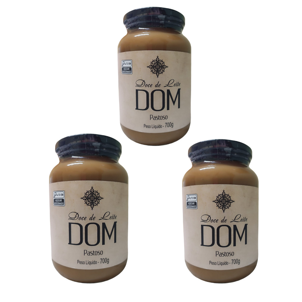 kit 3 Doces De Leite Artesanal Mineiro Dom - Artesanal 700g