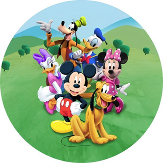 Capa Para Painel Festa Mickey Mouse Desenho Infantil Redondo Tecido Sublimado 1,50x1,50 e 50x50cm Vários Modelos em Oferta na Shopee