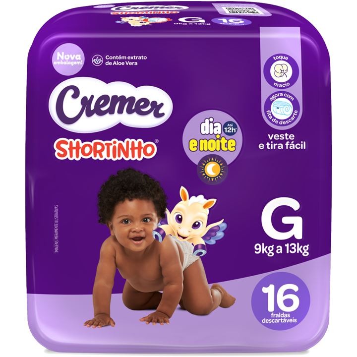 Fralda Cremer Shortinho G: Onde Comprar | BuscaProdutos