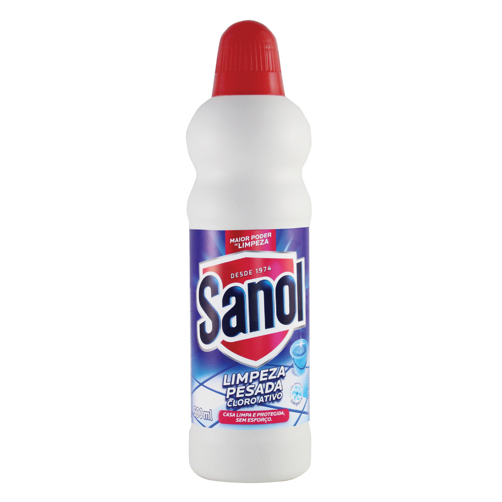 Limpeza Pesada Cloro Ativo 500 ml Sanol em Oferta na Shopee