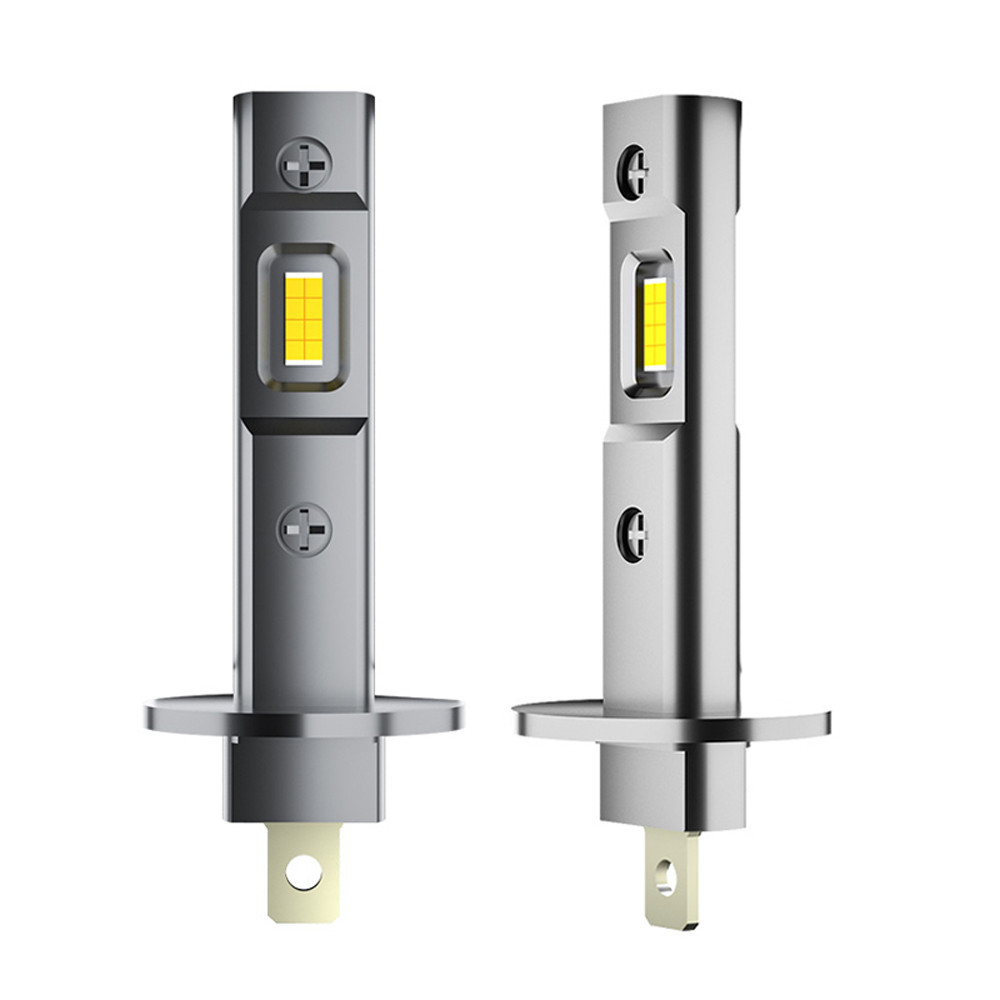 2 Pçs 20000LM H1 LED Farol Lâmpada Canbus H3 Luz De Nevoeiro Sem Ventilador Fio Mini Tamanho Automática 12V 6000K Branco