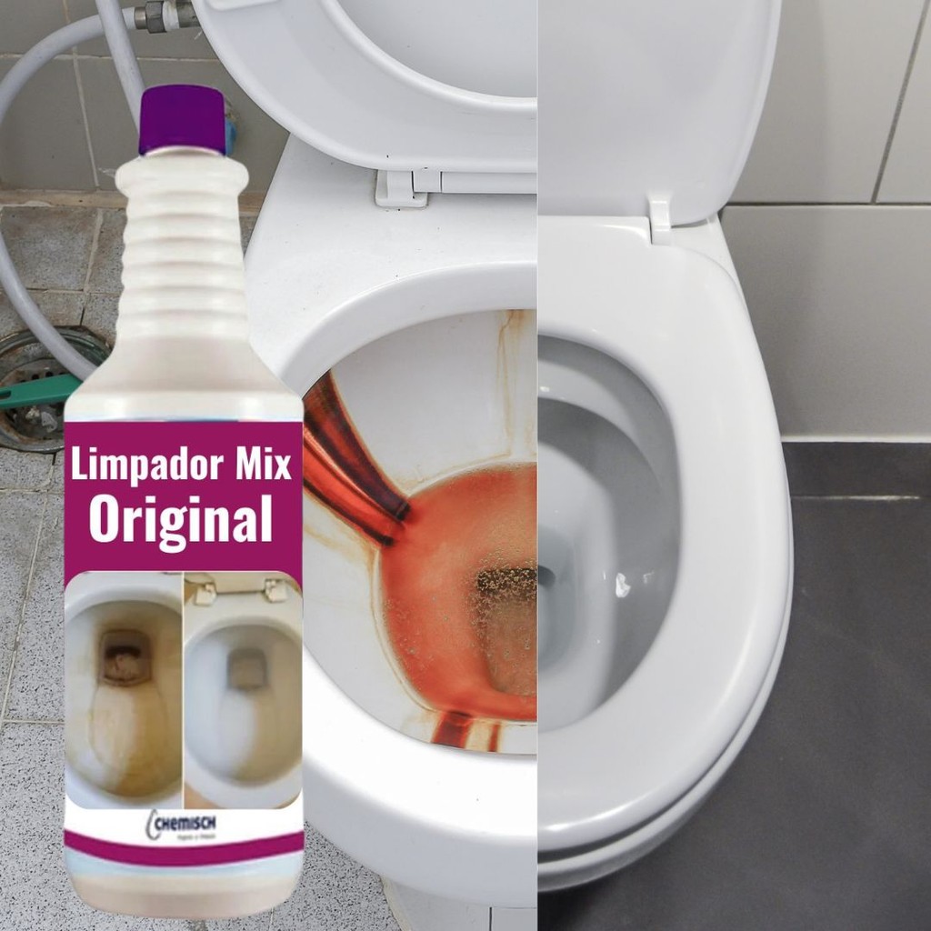 Detergente Tira Manchas Pisos Pias e Vasos Sanitários 1L Ideal Banheiros