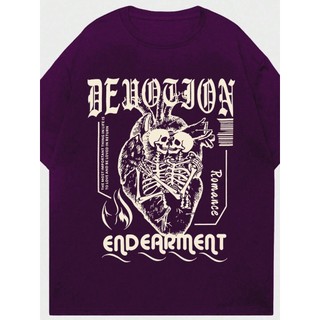 Camiseta Oversized Unissex Estampa Bordada Personalizada Coração Amor Romance Caveira  Camisa Larga