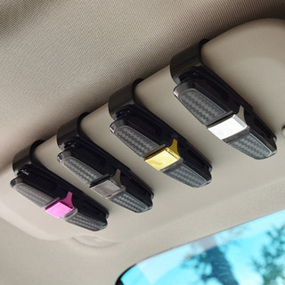 S099 - Suporte para Óculos Multifuncional Viseira Solar de Carro Óculo de Sol Cartão