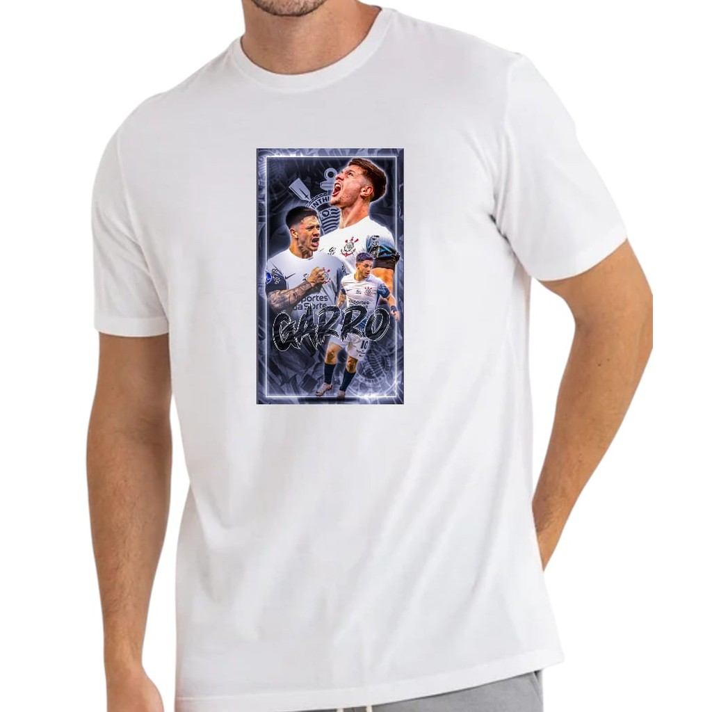 Camisa Camiseta Masculina Verão Estampas Corinthians Timão Gavião Diversas Manga Curta Algodão