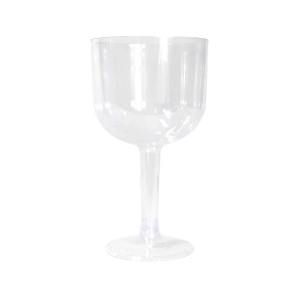 Kit 4 Taças Gin 500ml Plástico Cristal Platilânia Reutilizável Festa Bar Piscina Transparente Leve