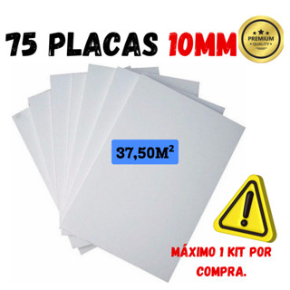 75 Placas Isopor EPS Anti-chamas Espessura 10mm (1cm) Forro Térmico Acústico em Oferta na Shopee
