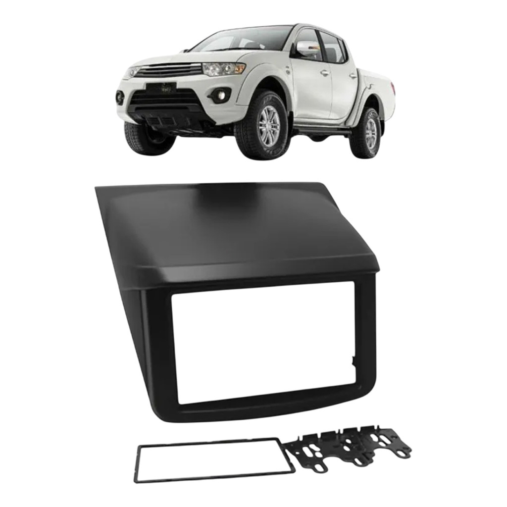 MOLDURA PARA CENTRAL MULTIMIDIA MP5 7 E 9 POL 2 DIN MITSUBISHI TRITON DAKAR 2009 A 2018 86/H