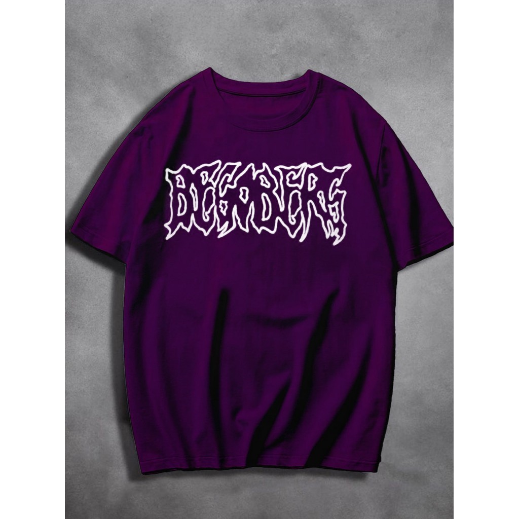 Camiseta Básica Unissex Oversized Roxo Estampado Old School Simples Bebedouro Aesthetic Blusa