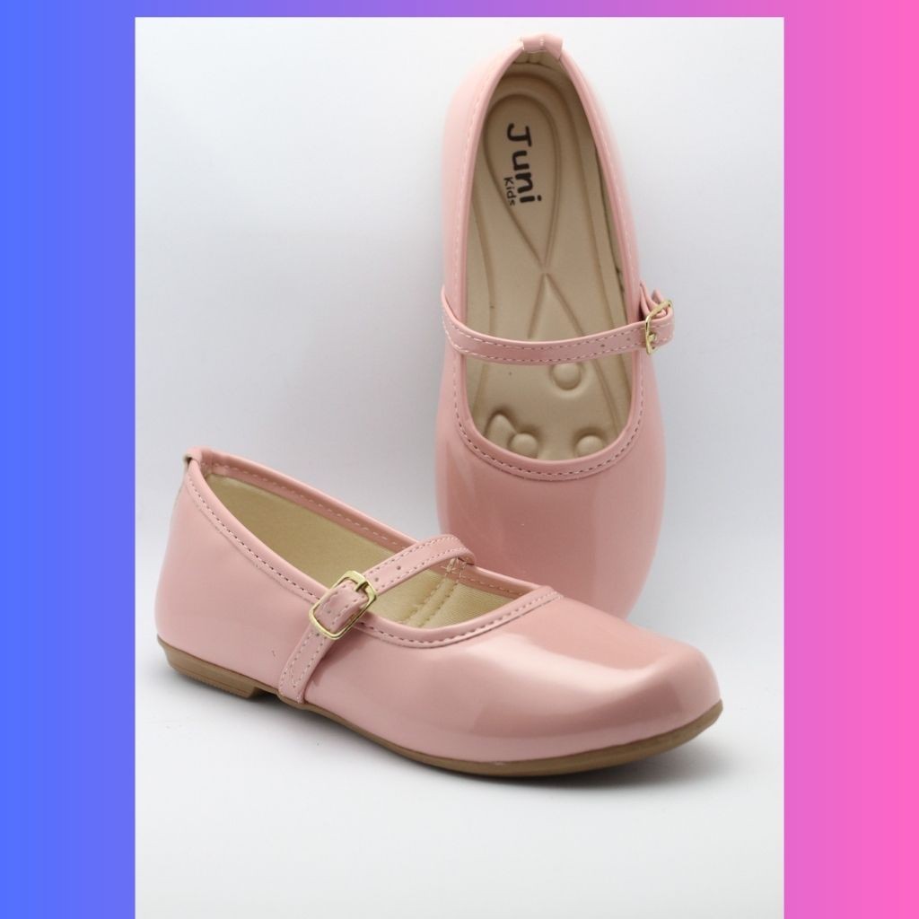 Sapatilha Boneca Infantil Verniz Nude Feminina nº 29 - 4007