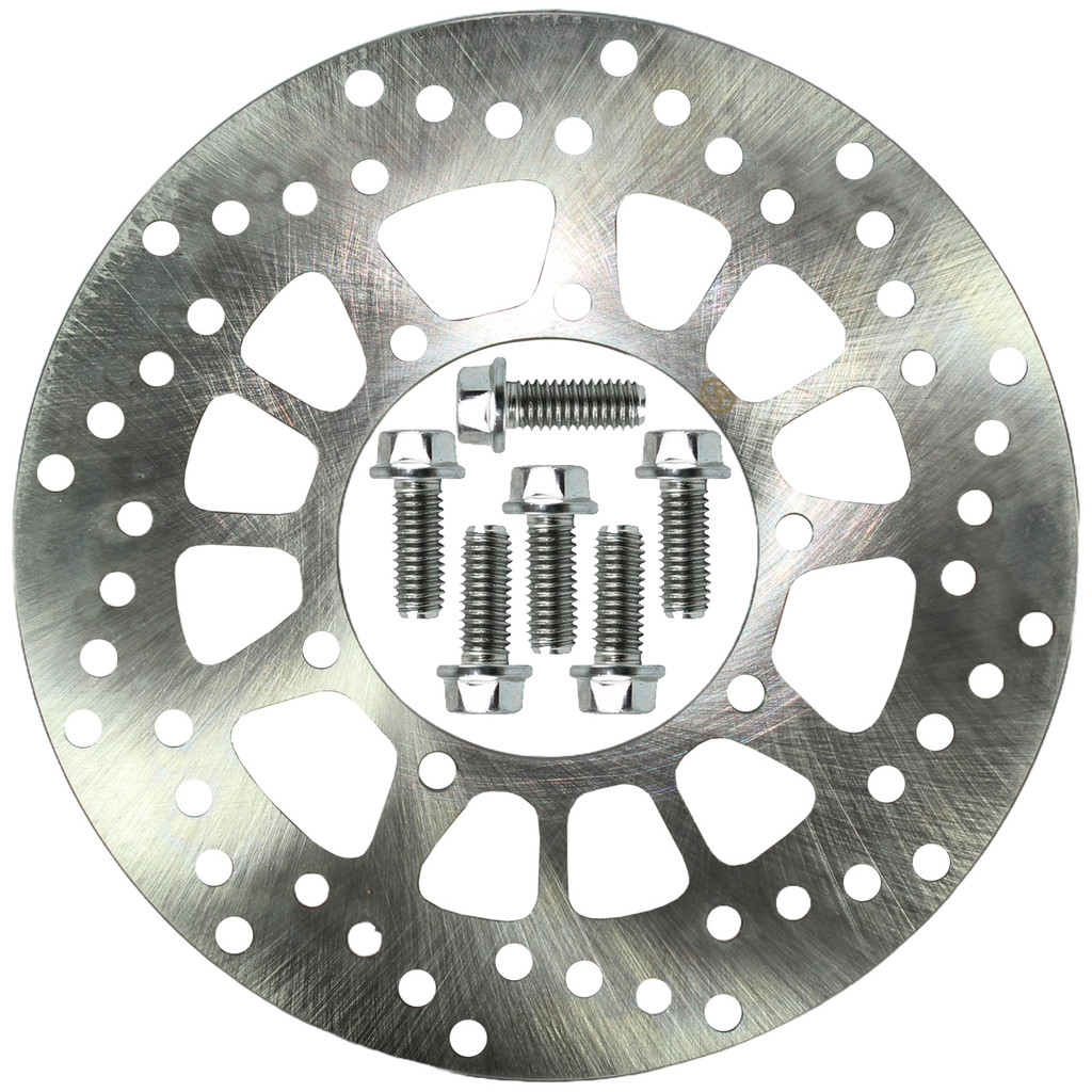 Disco de freio dianteiro XTZ125 XT225 TTR230 TDM225 DT200 com parafusos