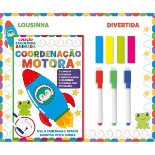 Coleção Escolinha Animada - Coordenação Motora em Oferta na Shopee