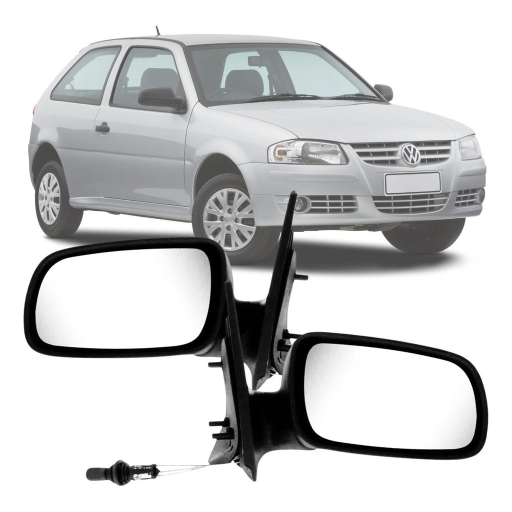 Par Retrovisor Gol Parati G3 G4 99 A 14 C/ Controle 2 Portas