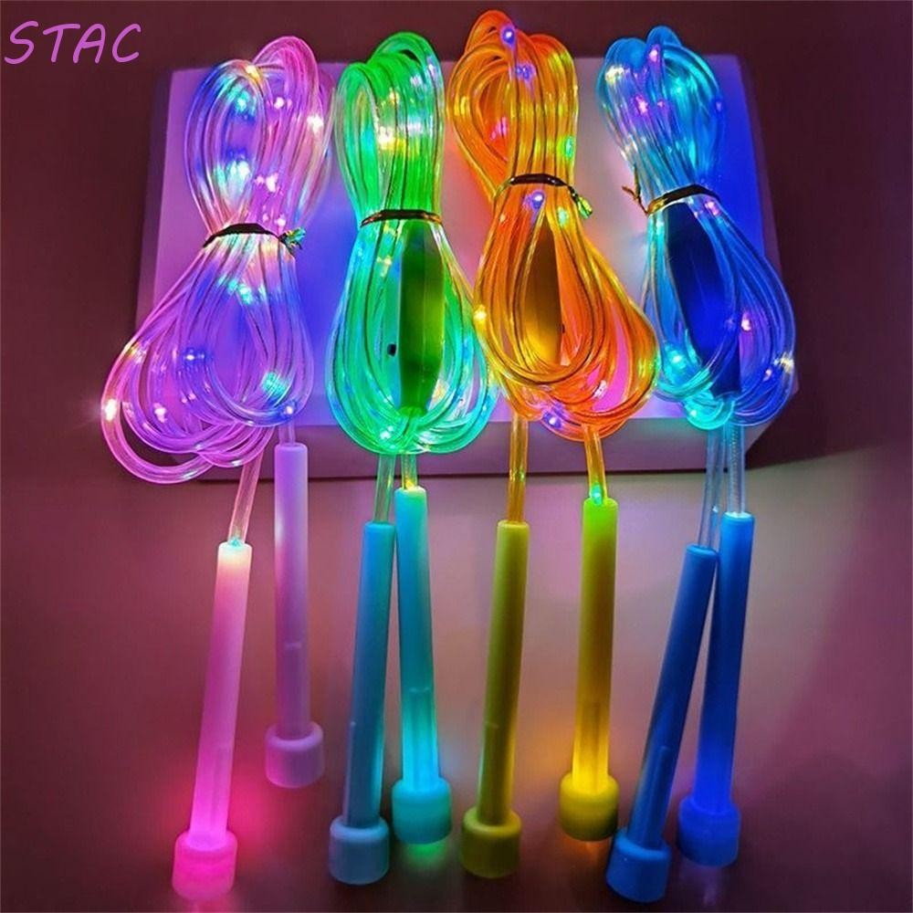Corda De Pular Brilhante STAC , Cordas LED Luminosas De Coordenação , Contando Iluminadas Coloridas