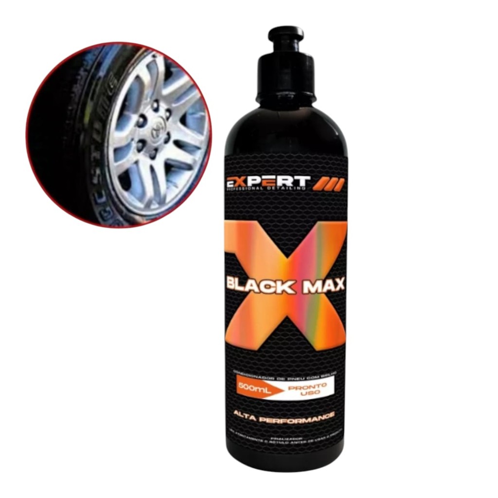 Revitalizador De Pneu Black Max Brilho Pretinho 500ml Expert