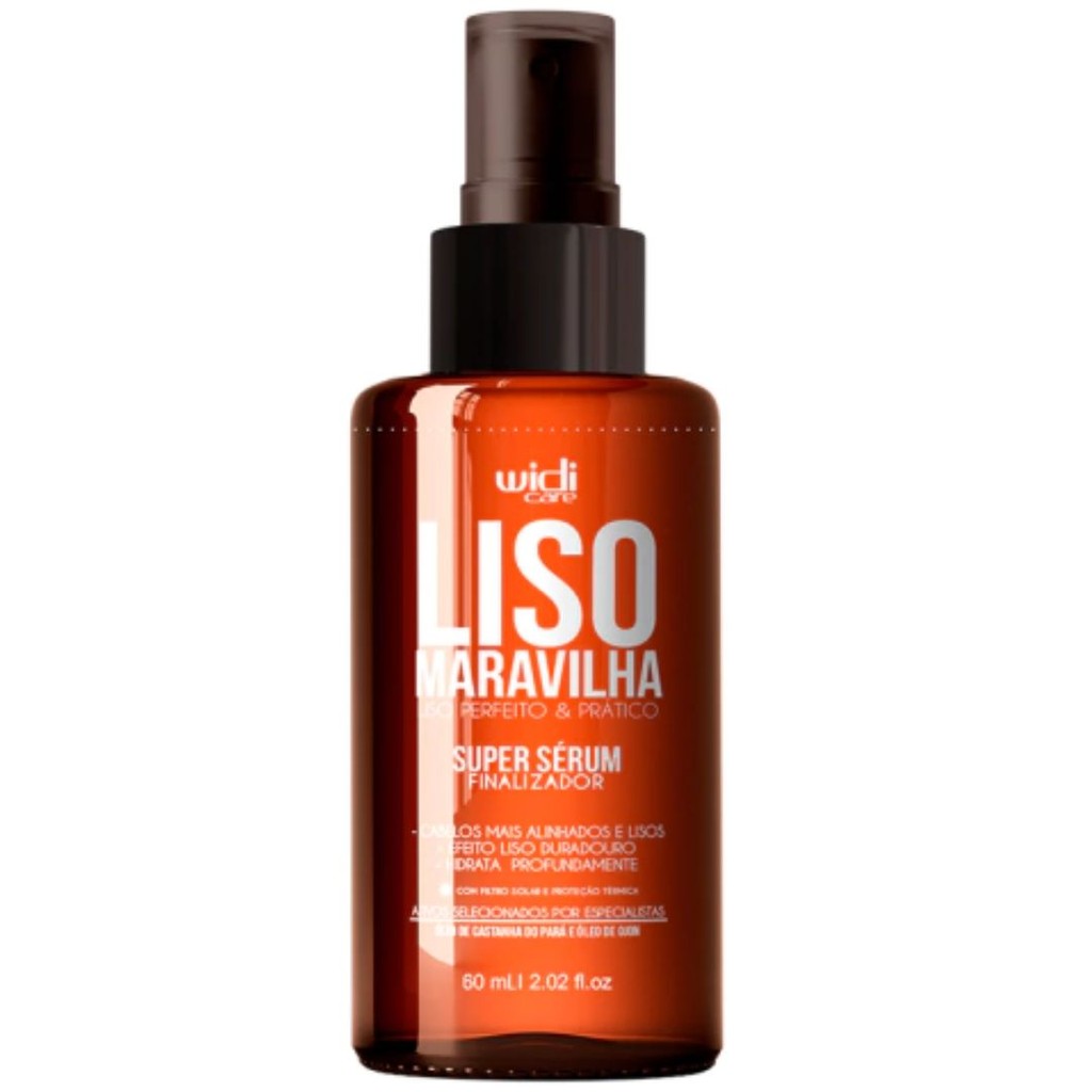 Super Sérum Finalizador Liso Maravilha 60ml - Widi Care